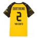Borussia Dortmund Yan Couto #2 Hjemmedrakt Dame 2025-26 Korte ermer